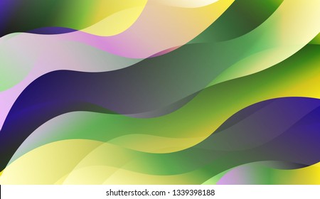 Wave Abstract Background. For Your Design Ad, Banner, Cover Page. Vector Illustration with Color Gradient
