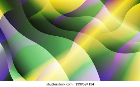 Wave Abstract Background. For Your Design Ad, Banner, Cover Page. Vector Illustration with Color Gradient