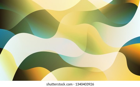 Wave Abstract Background. For Your Design Ad, Banner, Cover Page. Vector Illustration with Color Gradient