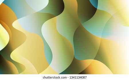Wave Abstract Background. For Your Design Ad, Banner, Cover Page. Vector Illustration with Color Gradient