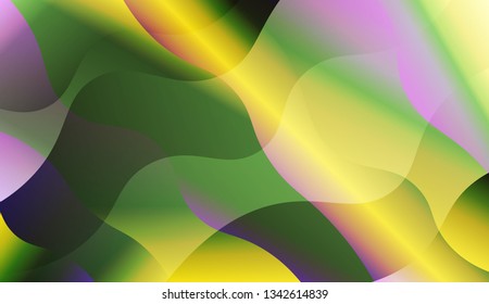 Wave Abstract Background. For Your Design Ad, Banner, Cover Page. Vector Illustration with Color Gradient