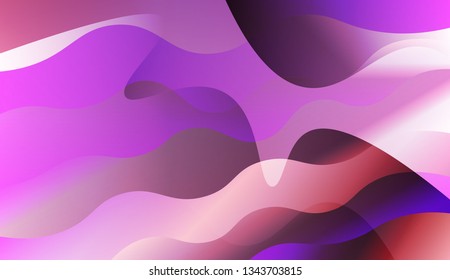 Wave Abstract Background. For Your Design Ad, Banner, Cover Page. Vector Illustration with Color Gradient