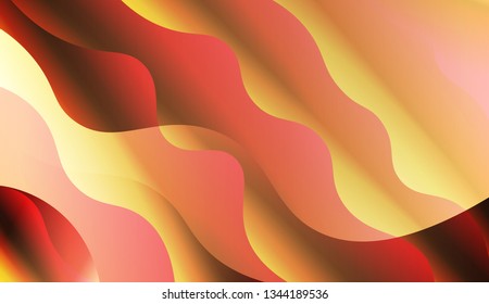 Wave Abstract Background. For Your Design Ad, Banner, Cover Page. Vector Illustration with Color Gradient