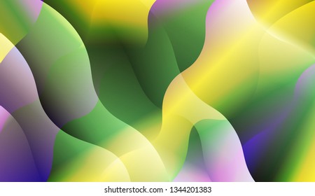 Wave Abstract Background. For Your Design Ad, Banner, Cover Page. Vector Illustration with Color Gradient