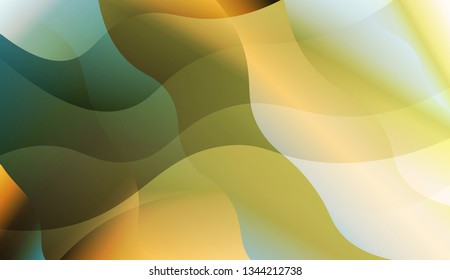 Wave Abstract Background. For Your Design Ad, Banner, Cover Page. Vector Illustration with Color Gradient