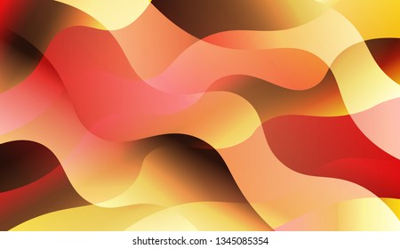 Wave Abstract Background. For Your Design Ad, Banner, Cover Page. Vector Illustration with Color Gradient