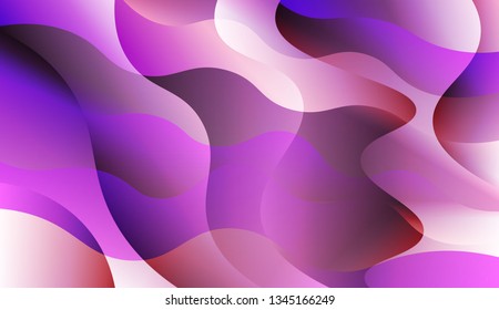 Wave Abstract Background. For Your Design Ad, Banner, Cover Page. Vector Illustration with Color Gradient