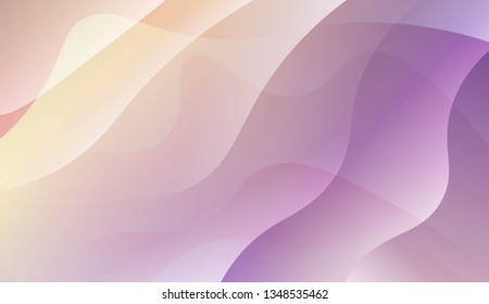 Wave Abstract Background. For Your Design Wallpapers Presentation. Vector Illustration with Color Gradient
