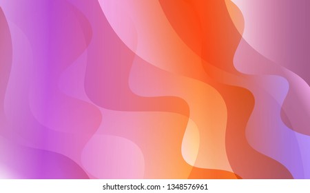Wave Abstract Background. For Your Design Wallpapers Presentation. Vector Illustration with Color Gradient
