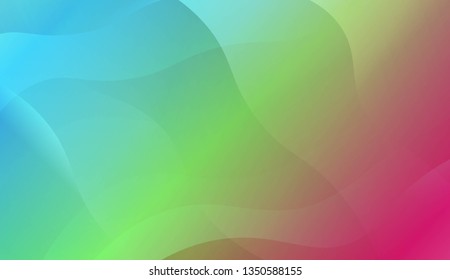 Wave Abstract Background. For Your Design Wallpapers Presentation. Vector Illustration with Color Gradient