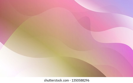 Wave Abstract Background. For Your Design Wallpapers Presentation. Vector Illustration with Color Gradient