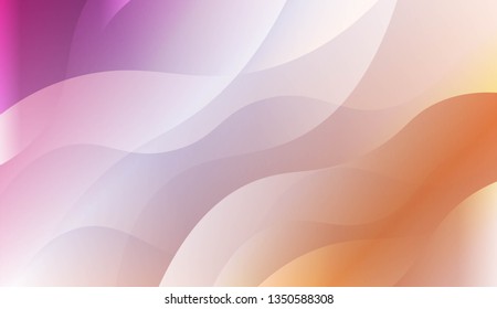 Wave Abstract Background. For Your Design Wallpapers Presentation. Vector Illustration with Color Gradient
