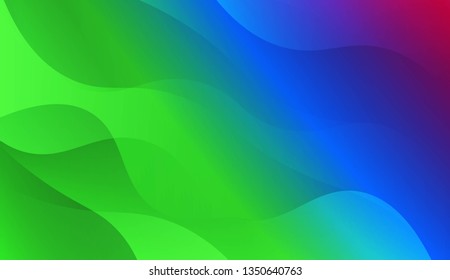 Wave Abstract Background. For Your Design Wallpapers Presentation. Vector Illustration with Color Gradient