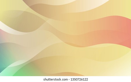 Wave Abstract Background. For Your Design Wallpapers Presentation. Vector Illustration with Color Gradient