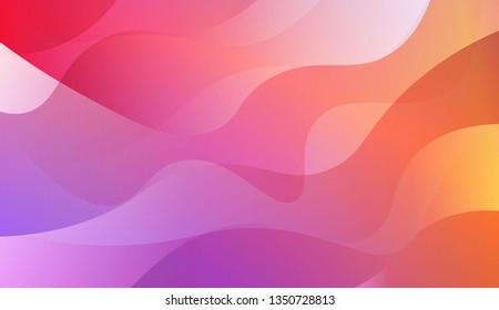 Wave Abstract Background. For Your Design Wallpapers Presentation. Vector Illustration with Color Gradient