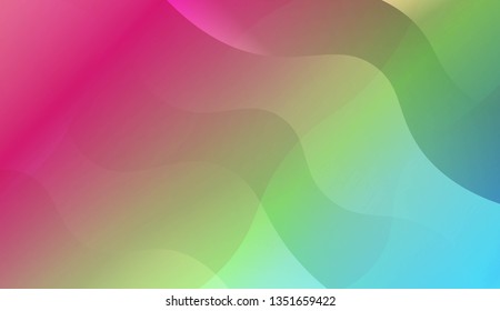Wave Abstract Background. For Your Design Wallpapers Presentation. Vector Illustration with Color Gradient