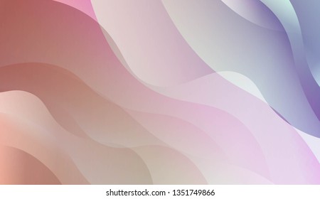 Wave Abstract Background. For Your Design Wallpapers Presentation. Vector Illustration with Color Gradient