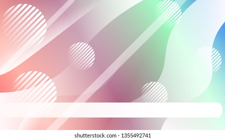 Wave Abstract Background. For Your Design Wallpapers Presentation. Vector Illustration with Color Gradient