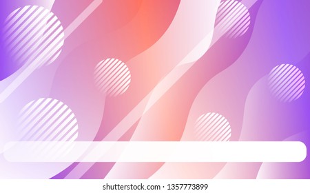 Wave Abstract Background. For Your Design Wallpapers Presentation. Vector Illustration with Color Gradient