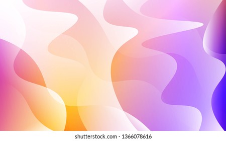 Wave Abstract Background. For Your Design Wallpaper, Presentation, Banner, Flyer, Cover Page, Landing Page. Vector Illustration with Color Gradient