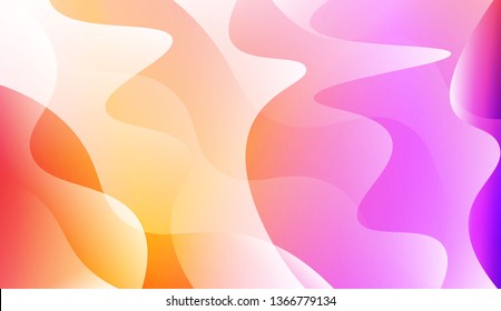 Wave Abstract Background. For Your Design Wallpaper, Presentation, Banner, Flyer, Cover Page, Landing Page. Vector Illustration with Color Gradient