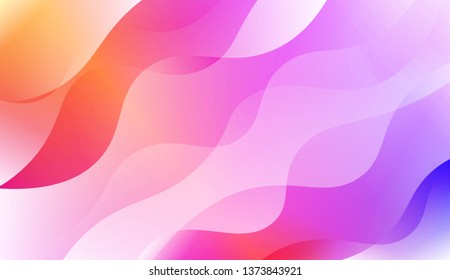 Wave Abstract Background. For Your Design Wallpaper, Presentation, Banner, Flyer, Cover Page, Landing Page. Vector Illustration with Color Gradient