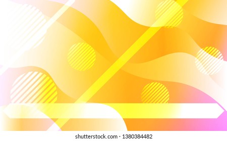 Wave Abstract Background. For Your Design Wallpaper, Presentation, Banner, Flyer, Cover Page, Landing Page. Vector Illustration with Color Gradient