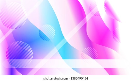 Wave Abstract Background. For Your Design Wallpaper, Presentation, Banner, Flyer, Cover Page, Landing Page. Vector Illustration with Color Gradient
