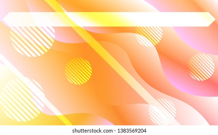 Wave Abstract Background. For Your Design Wallpaper, Presentation, Banner, Flyer, Cover Page, Landing Page. Vector Illustration with Color Gradient