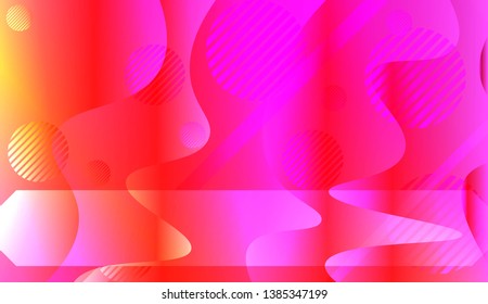 Wave Abstract Background. For Your Design Wallpaper, Presentation, Banner, Flyer, Cover Page, Landing Page. Vector Illustration with Color Gradient