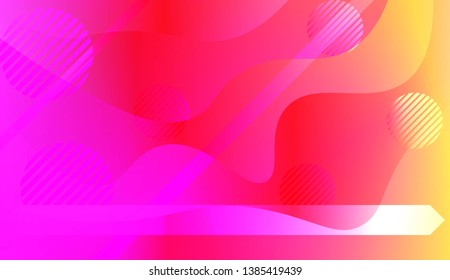 Wave Abstract Background. For Your Design Wallpaper, Presentation, Banner, Flyer, Cover Page, Landing Page. Vector Illustration with Color Gradient