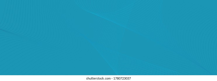 Wave Abstract blue lines background. Line art. Vector illustratio. Curved wavy line,smooth stripe.Design element.