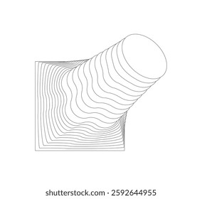 wave abstract business background lines,white background,vector illustrationon