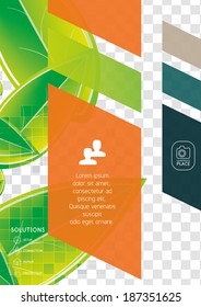 Wave abstract corporate flyer print design