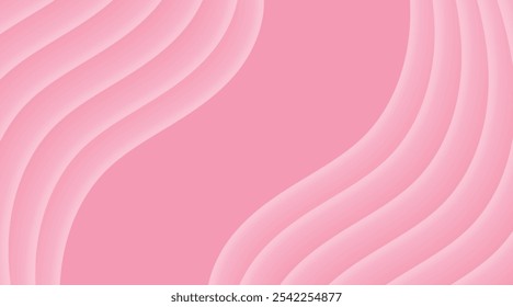 Wave abstract geometric pink light background. Pink background editable for headline