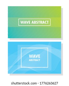 wave abstract with lettering and squares frames in colors backgrounds vector illustration design