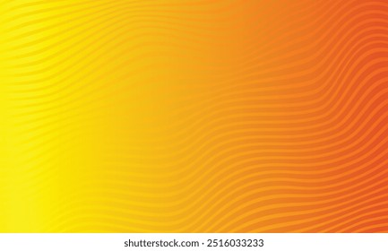 Fondo de línea Abstractas de onda. Diseño futurista. Elemento geométrico color naranja patrón amarillo.