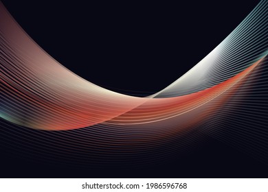 wave abstract line background, mordern waves.
