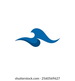 Wave Abstract Logo Vector Illustration. Ocean Icon