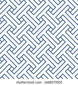 wave abstract monochromatic design seamless patterns. A seamless vector background. blue ornament. Graphic modern pattern. Simple graphic design.