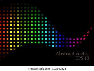 Wave abstract vector backgrounds