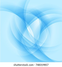 wave abstraction blue