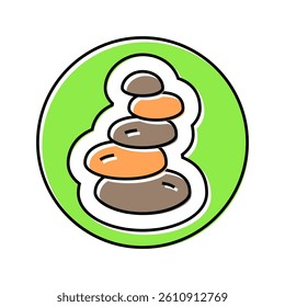 wave acupuncture color icon vector. wave acupuncture sign. isolated symbol illustration