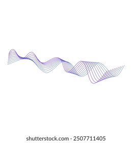 wave ai data tech line 3d background