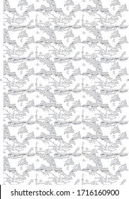 wave allover pattern design vector