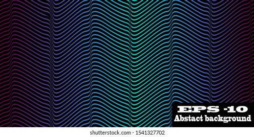 Wave art abstract background vector art.