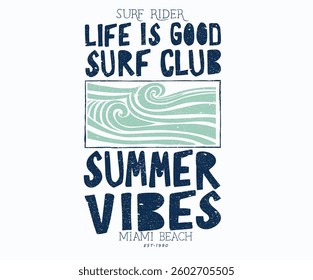 Wave art. Enjoy beach life. Summer vibes artwork. Surf club design. Miami beach artwork. Beach modern abstract art. Enjoy beach life. Sunshine paradise graphic print design.