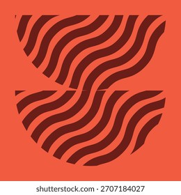 Wave art icon pack with matching colour background, 3000x3000px, Abstract Square Designs in Bold Color Variations, Minimalist Line Patterns for Creative Projects.