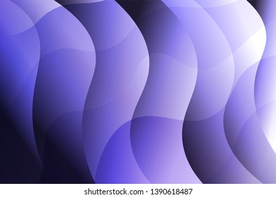 Wave background. Abstract geometric pattern. Vector illustration. Blue color