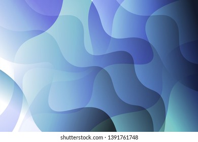 Wave background. Abstract geometric pattern. Vector illustration. Blue color